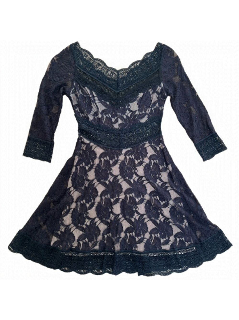 NWOT Free People Black Lace Party Dress - Size XS